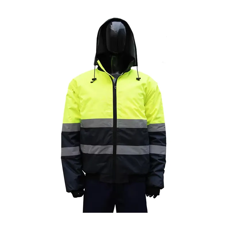 Hi Vis Hooded Jacket